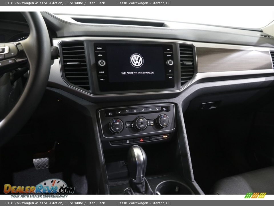 2018 Volkswagen Atlas SE 4Motion Pure White / Titan Black Photo #9