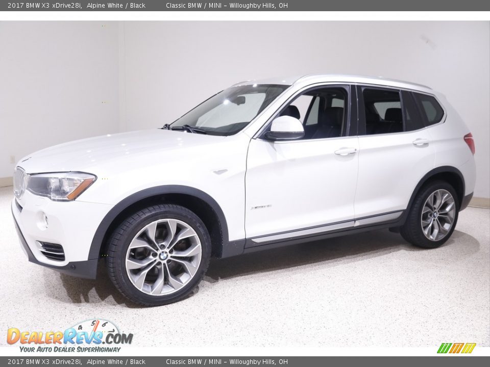 2017 BMW X3 xDrive28i Alpine White / Black Photo #3