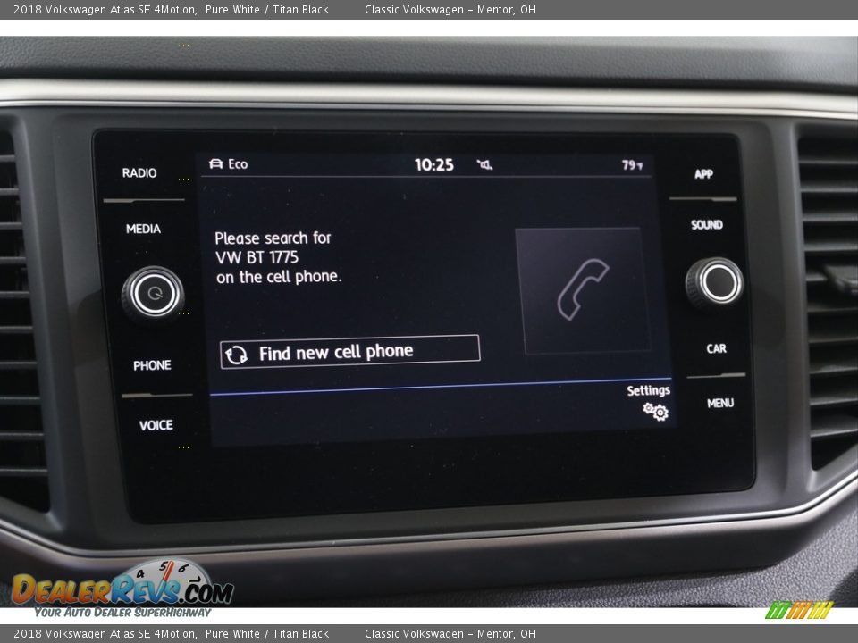 2018 Volkswagen Atlas SE 4Motion Pure White / Titan Black Photo #11