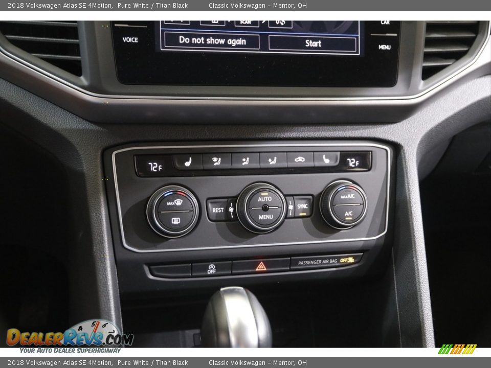 2018 Volkswagen Atlas SE 4Motion Pure White / Titan Black Photo #12