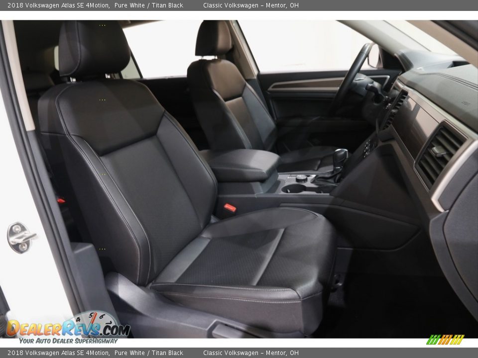 2018 Volkswagen Atlas SE 4Motion Pure White / Titan Black Photo #14