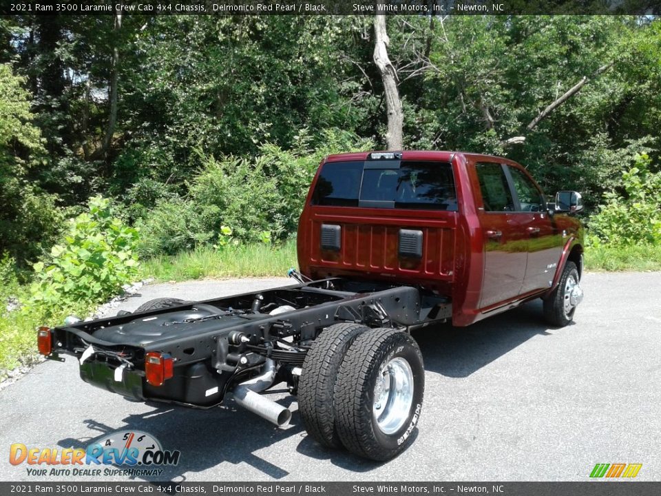 2021 Ram 3500 Laramie Crew Cab 4x4 Chassis Delmonico Red Pearl / Black Photo #6