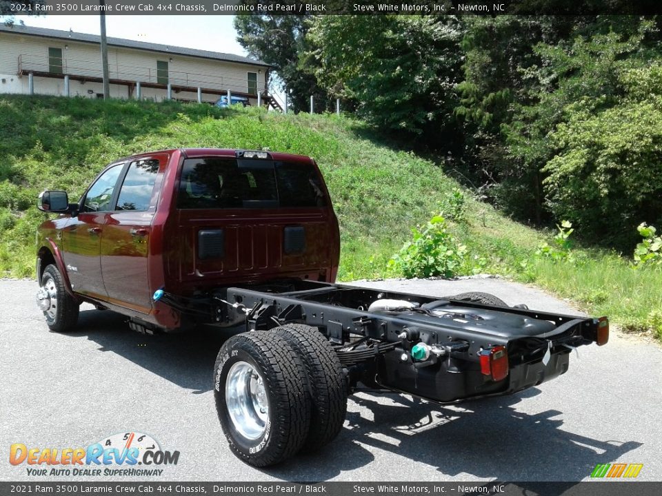 2021 Ram 3500 Laramie Crew Cab 4x4 Chassis Delmonico Red Pearl / Black Photo #8