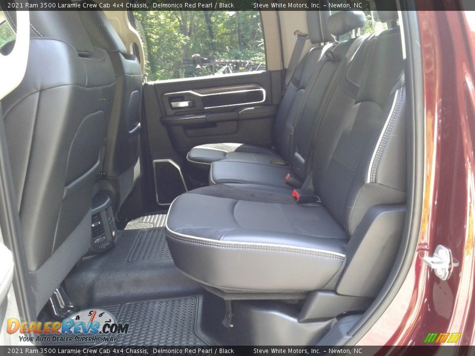 Rear Seat of 2021 Ram 3500 Laramie Crew Cab 4x4 Chassis Photo #13