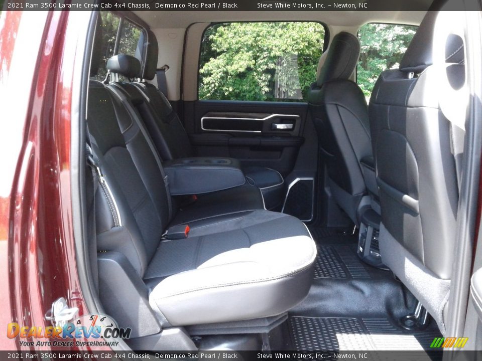 Rear Seat of 2021 Ram 3500 Laramie Crew Cab 4x4 Chassis Photo #15