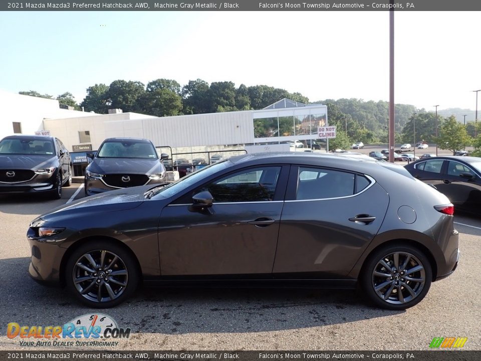 2021 Mazda Mazda3 Preferred Hatchback AWD Machine Gray Metallic / Black Photo #6