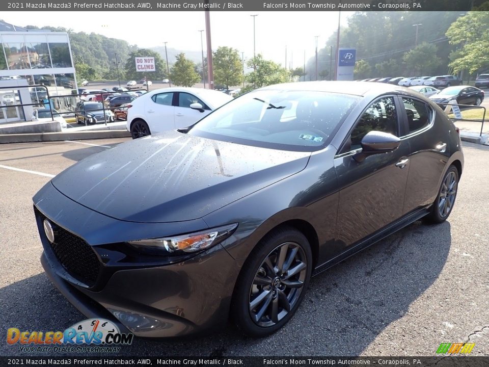 2021 Mazda Mazda3 Preferred Hatchback AWD Machine Gray Metallic / Black Photo #7