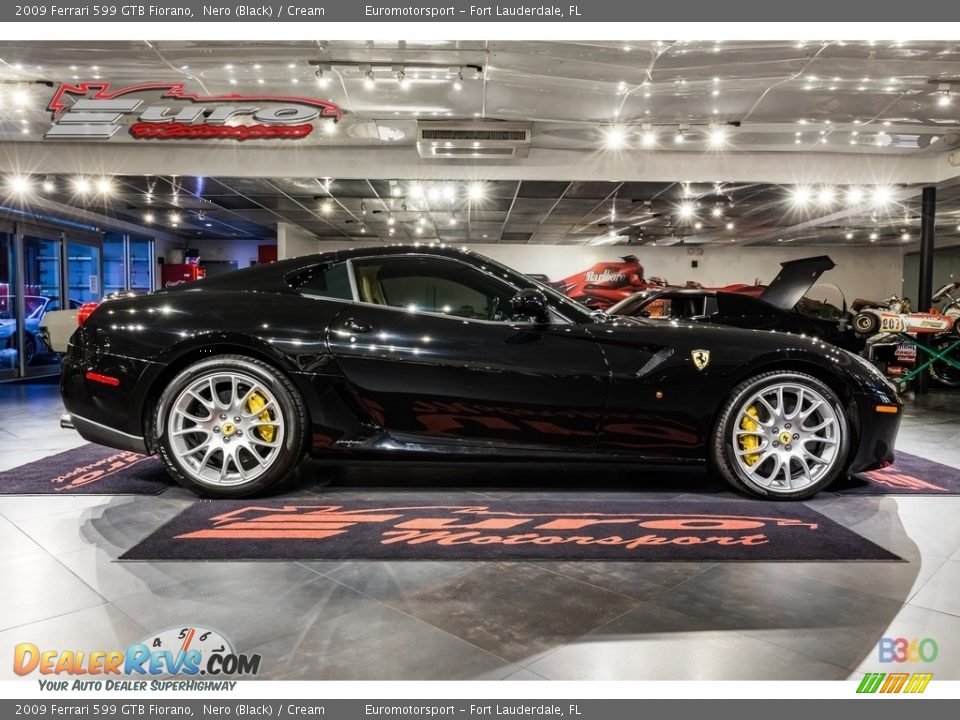 2009 Ferrari 599 GTB Fiorano Nero (Black) / Cream Photo #14