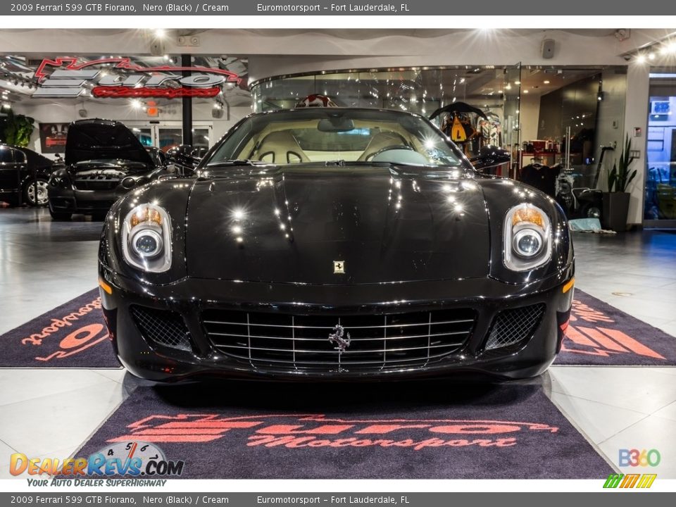 2009 Ferrari 599 GTB Fiorano Nero (Black) / Cream Photo #16