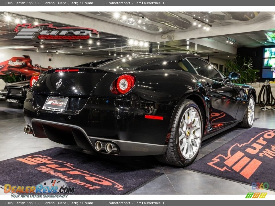 2009 Ferrari 599 GTB Fiorano Nero (Black) / Cream Photo #20