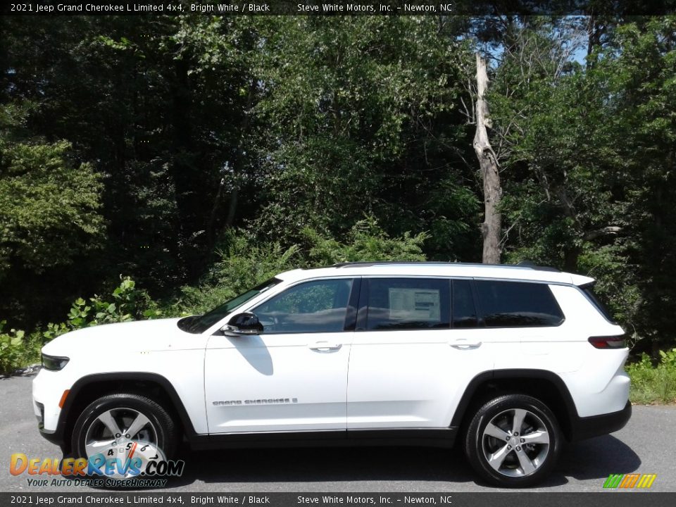 2021 Jeep Grand Cherokee L Limited 4x4 Bright White / Black Photo #1