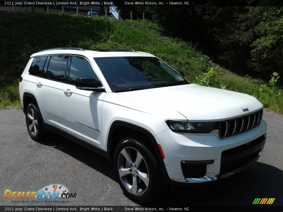 2021 Jeep Grand Cherokee L Limited 4x4 Bright White / Black Photo #4