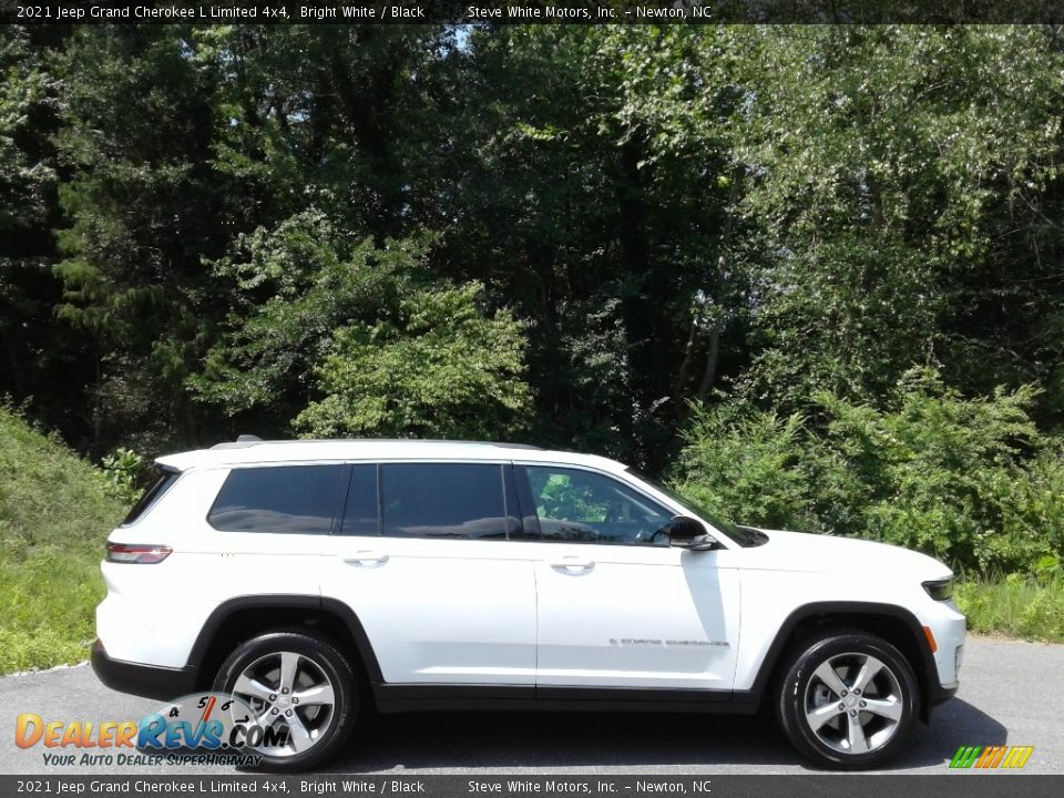 2021 Jeep Grand Cherokee L Limited 4x4 Bright White / Black Photo #5