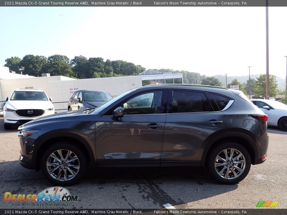 2021 Mazda CX-5 Grand Touring Reserve AWD Machine Gray Metallic / Black Photo #6