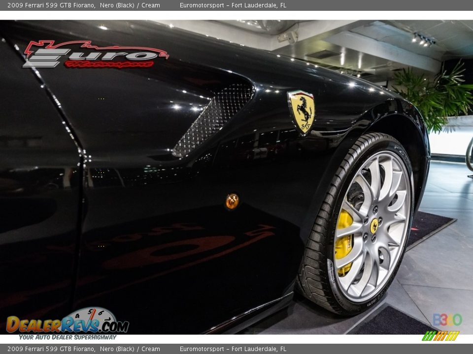 2009 Ferrari 599 GTB Fiorano Nero (Black) / Cream Photo #38