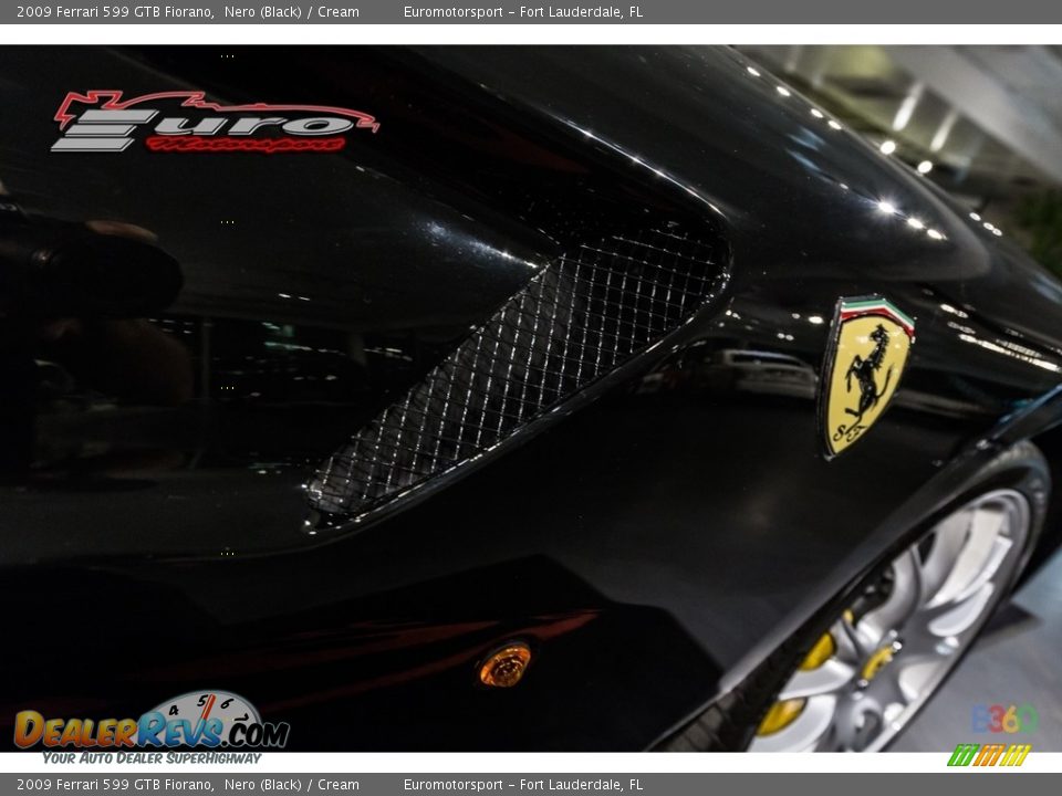 2009 Ferrari 599 GTB Fiorano Nero (Black) / Cream Photo #39