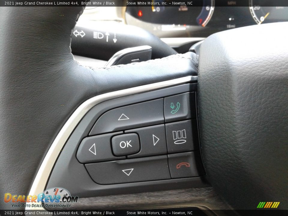 2021 Jeep Grand Cherokee L Limited 4x4 Bright White / Black Photo #21