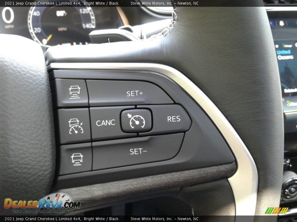 2021 Jeep Grand Cherokee L Limited 4x4 Bright White / Black Photo #22