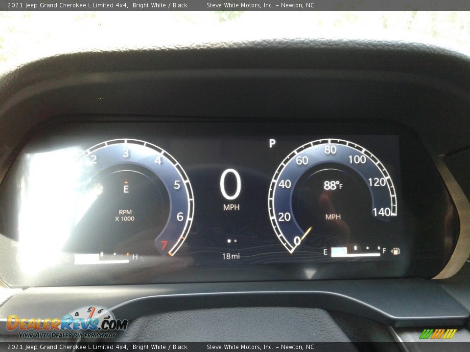 2021 Jeep Grand Cherokee L Limited 4x4 Bright White / Black Photo #23
