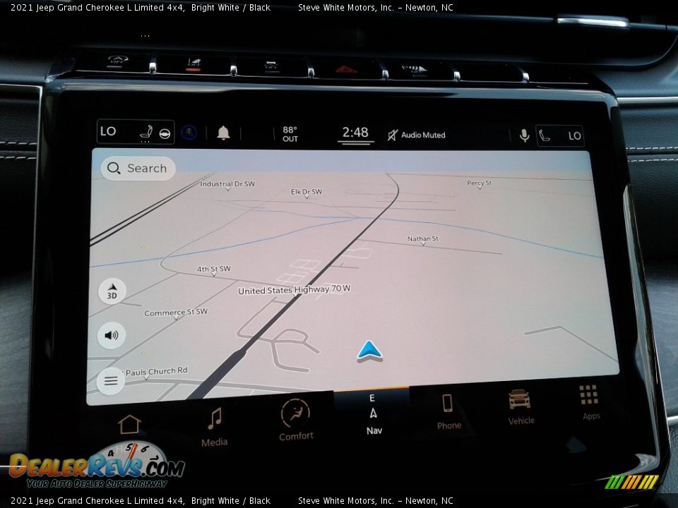 2021 Jeep Grand Cherokee L Limited 4x4 Bright White / Black Photo #25