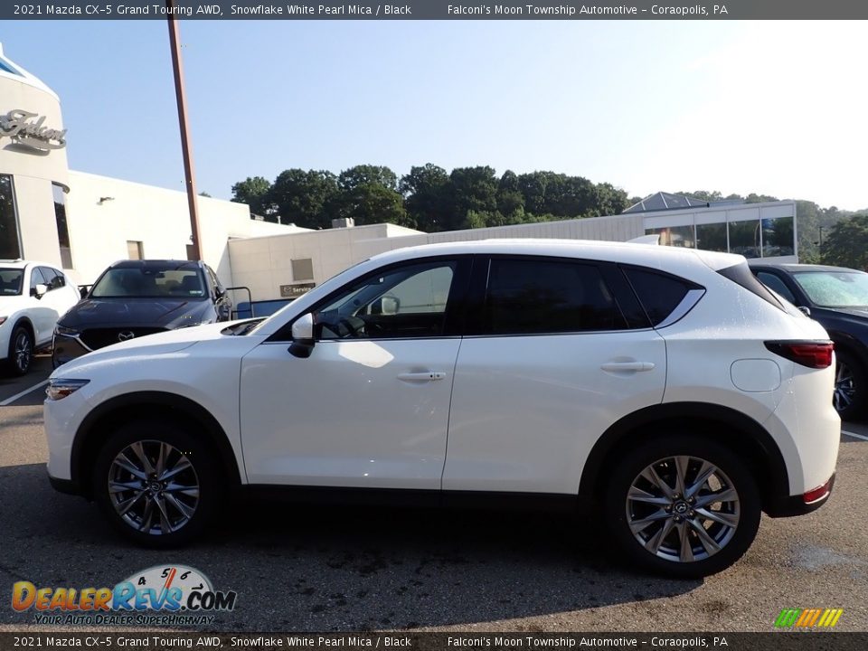 2021 Mazda CX-5 Grand Touring AWD Snowflake White Pearl Mica / Black Photo #6