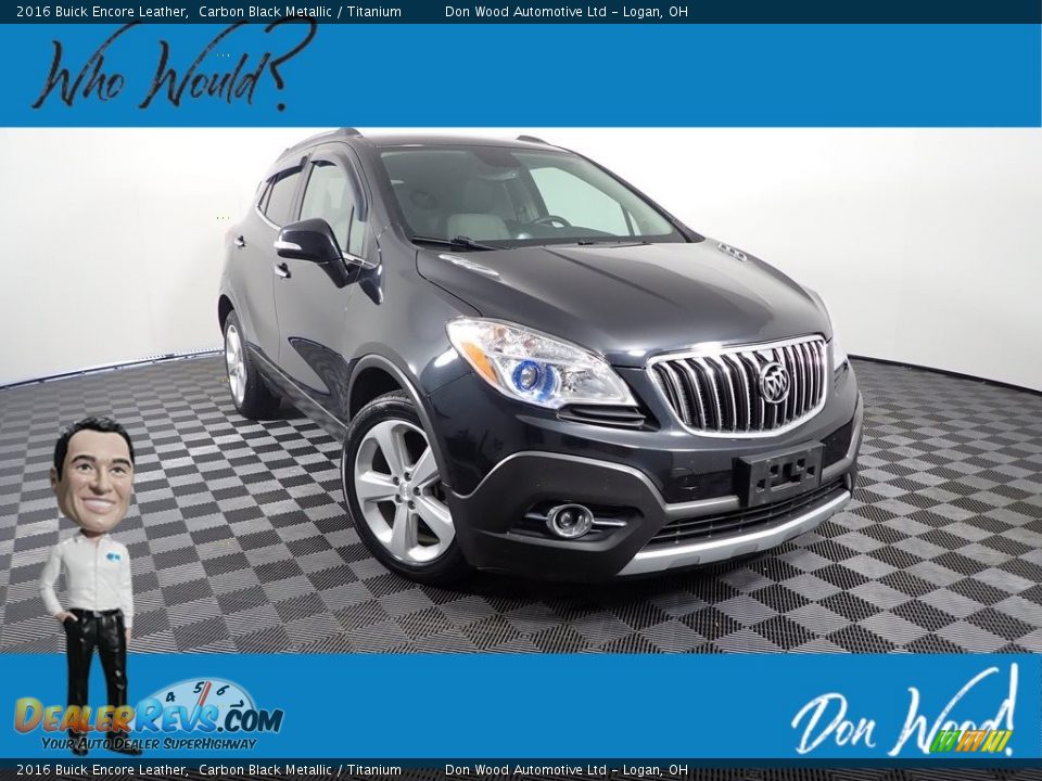 2016 Buick Encore Leather Carbon Black Metallic / Titanium Photo #1