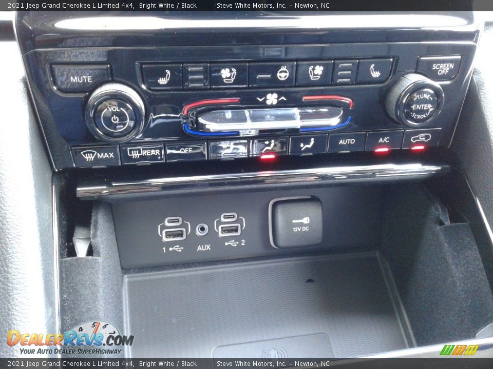 2021 Jeep Grand Cherokee L Limited 4x4 Bright White / Black Photo #29