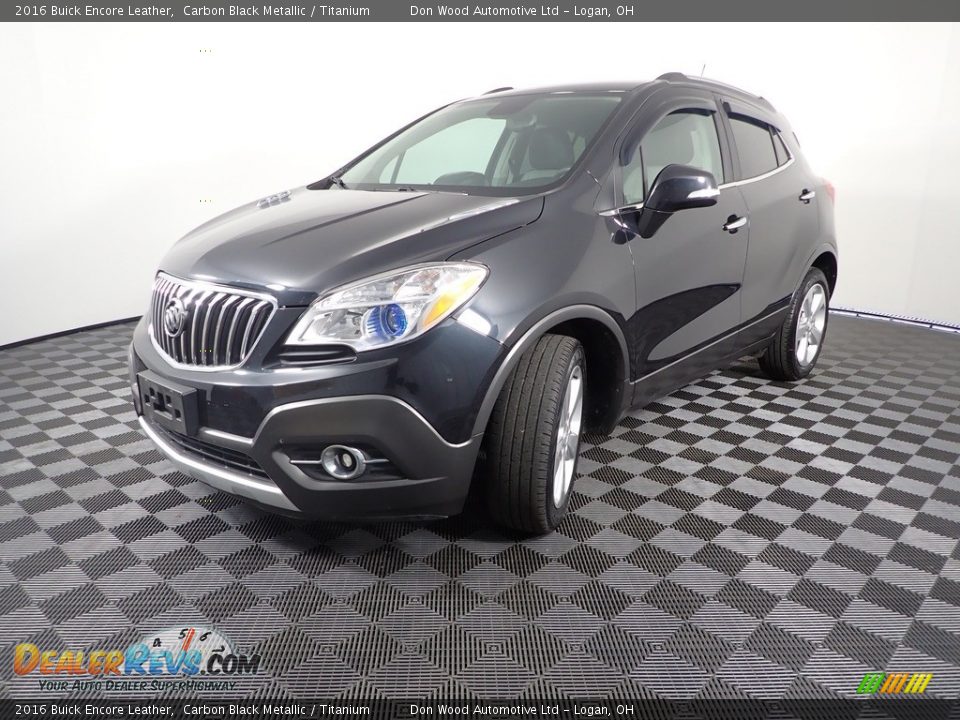 2016 Buick Encore Leather Carbon Black Metallic / Titanium Photo #5