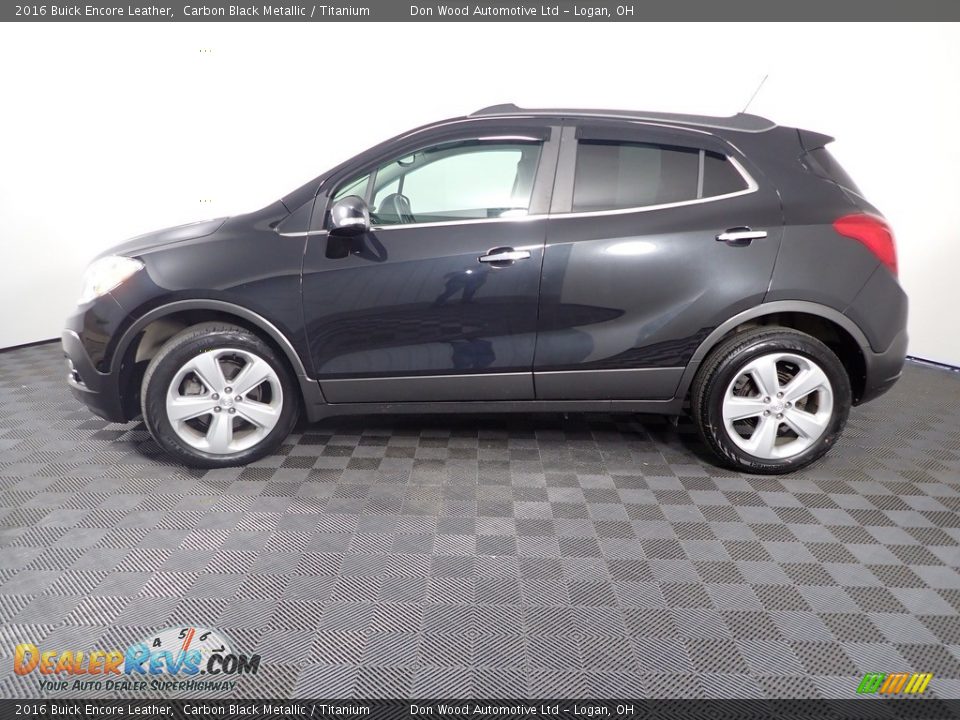 2016 Buick Encore Leather Carbon Black Metallic / Titanium Photo #6