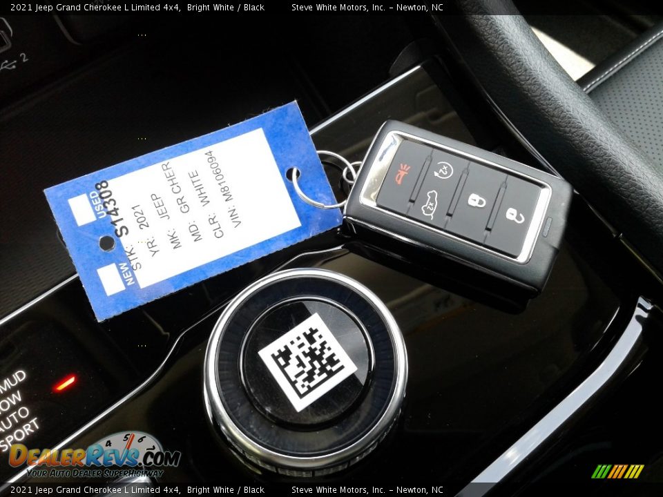 2021 Jeep Grand Cherokee L Limited 4x4 Bright White / Black Photo #35