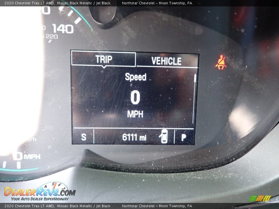 2020 Chevrolet Trax LT AWD Mosaic Black Metallic / Jet Black Photo #19