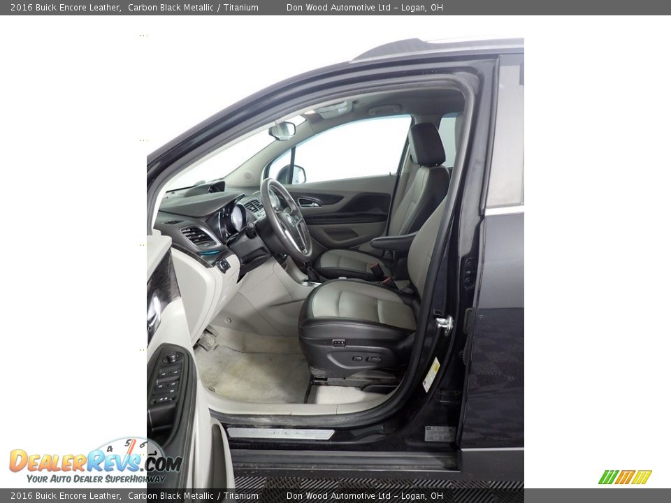 2016 Buick Encore Leather Carbon Black Metallic / Titanium Photo #16