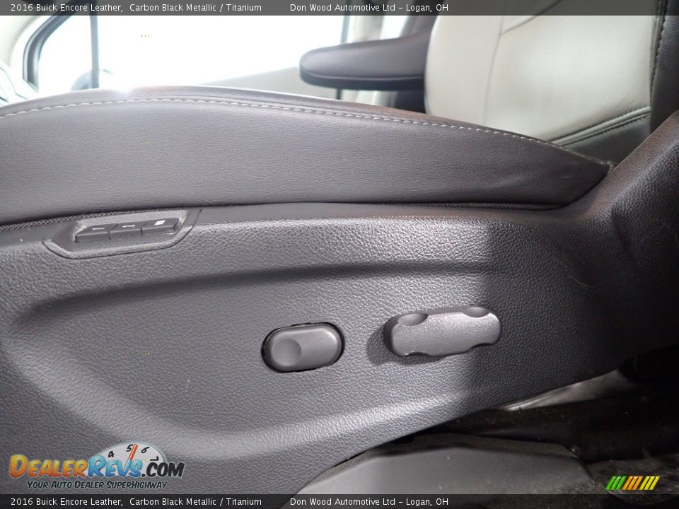 2016 Buick Encore Leather Carbon Black Metallic / Titanium Photo #17