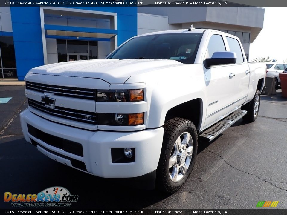 Summit White 2018 Chevrolet Silverado 2500HD LTZ Crew Cab 4x4 Photo #2