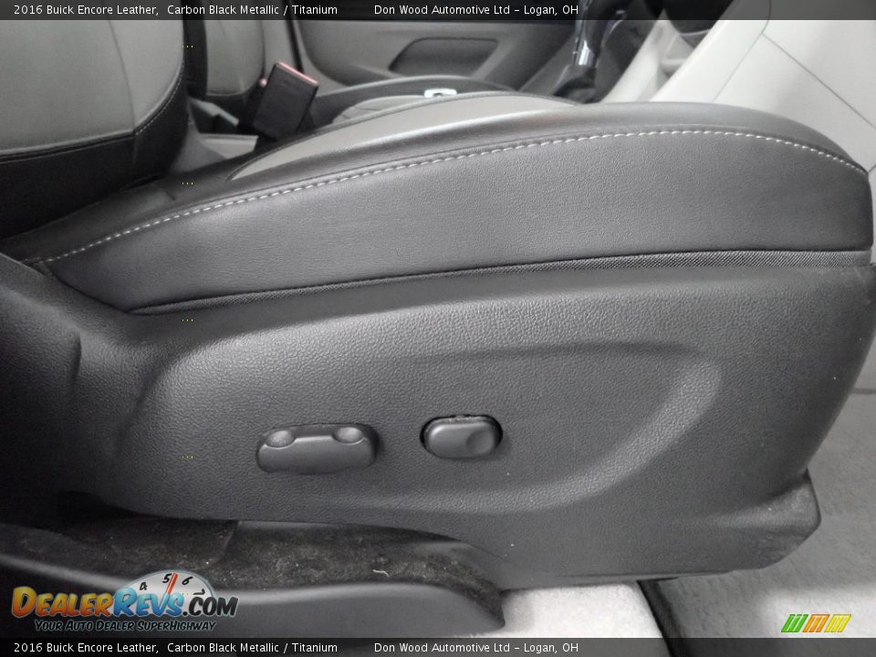 2016 Buick Encore Leather Carbon Black Metallic / Titanium Photo #29