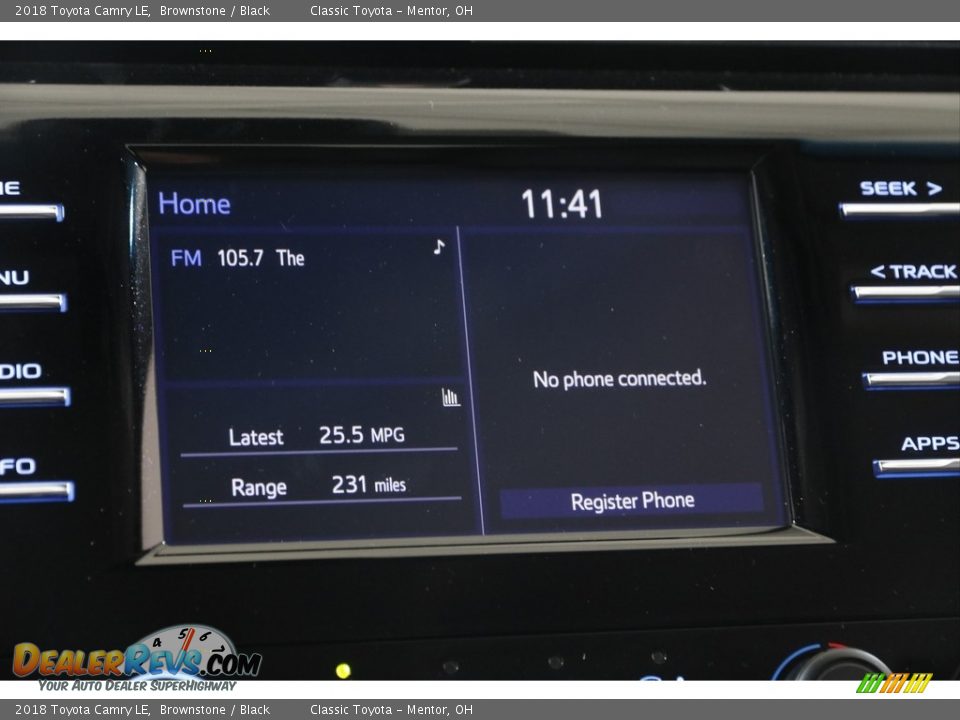 2018 Toyota Camry LE Brownstone / Black Photo #10