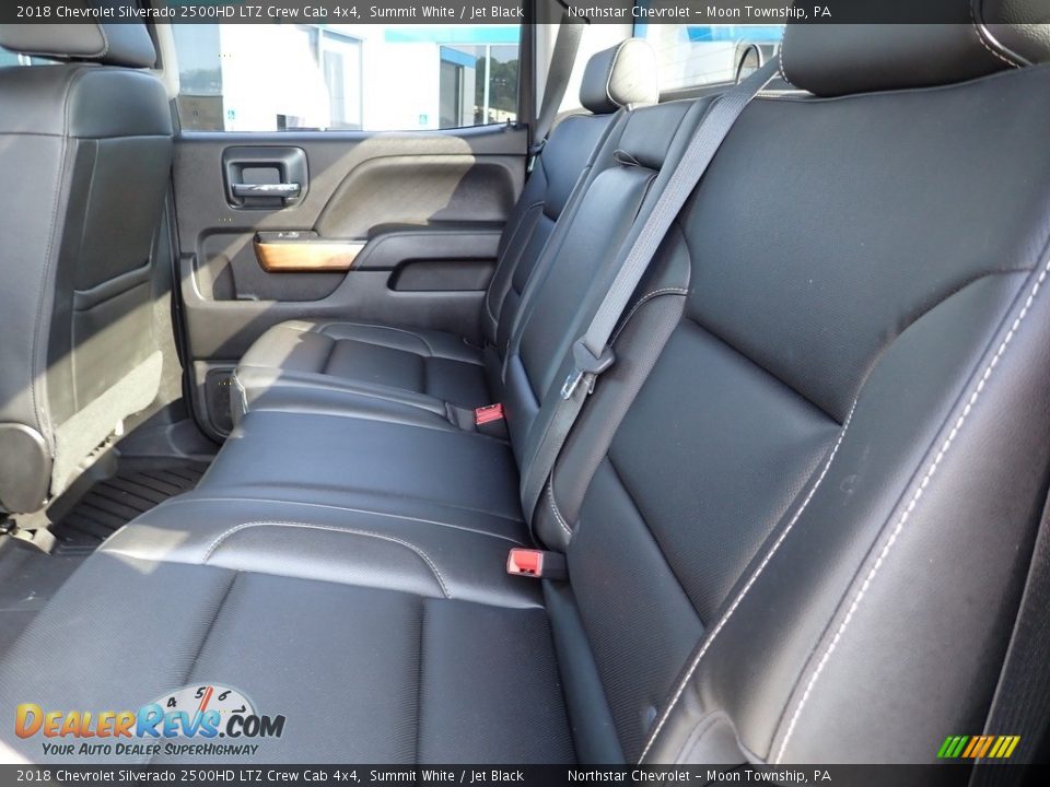 Rear Seat of 2018 Chevrolet Silverado 2500HD LTZ Crew Cab 4x4 Photo #22