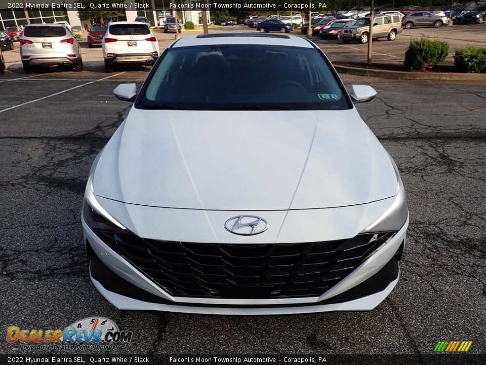 2022 Hyundai Elantra SEL Quartz White / Black Photo #7