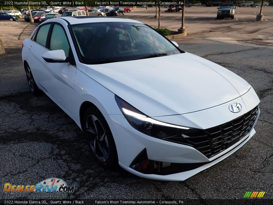 2022 Hyundai Elantra SEL Quartz White / Black Photo #8