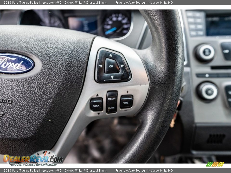 2013 Ford Taurus Police Interceptor AWD Oxford White / Charcoal Black Photo #33