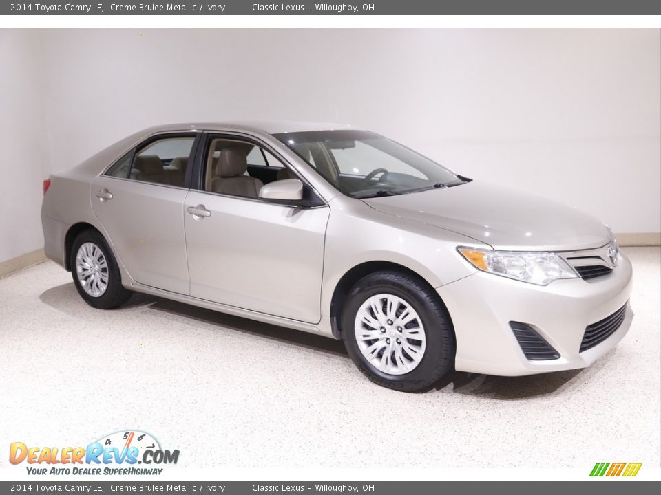 2014 Toyota Camry LE Creme Brulee Metallic / Ivory Photo #1