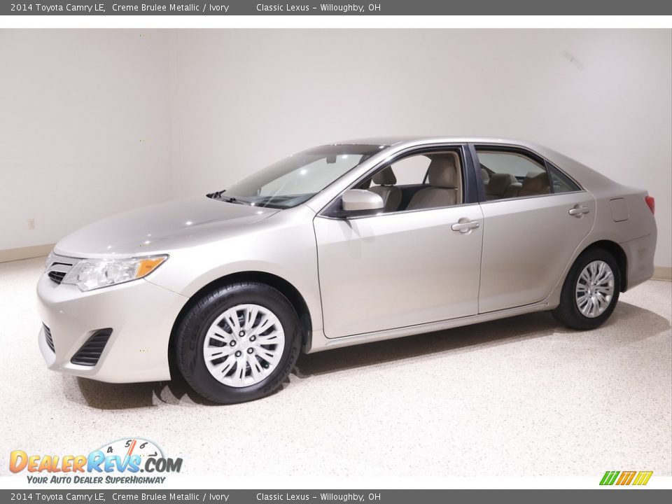 2014 Toyota Camry LE Creme Brulee Metallic / Ivory Photo #3