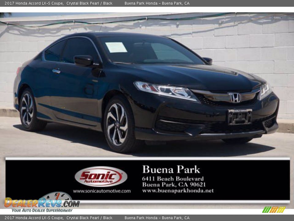 2017 Honda Accord LX-S Coupe Crystal Black Pearl / Black Photo #1