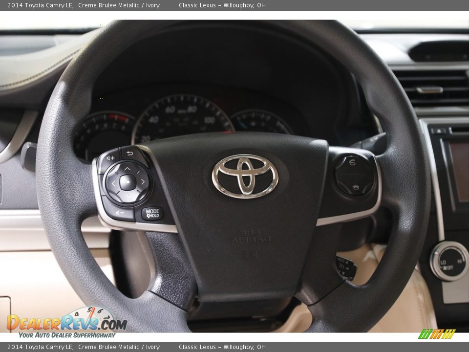 2014 Toyota Camry LE Creme Brulee Metallic / Ivory Photo #7