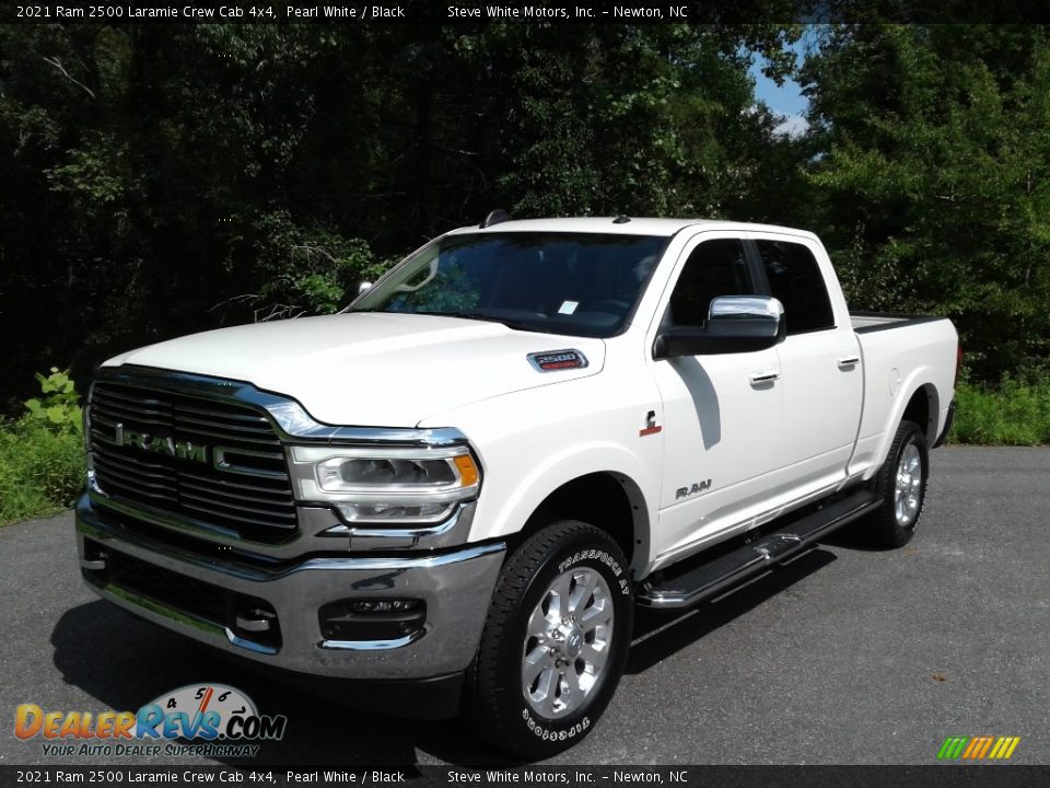 2021 Ram 2500 Laramie Crew Cab 4x4 Pearl White / Black Photo #2