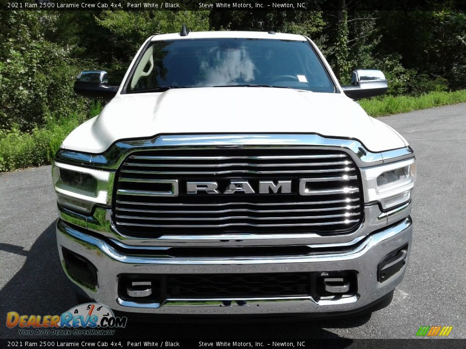 2021 Ram 2500 Laramie Crew Cab 4x4 Pearl White / Black Photo #3