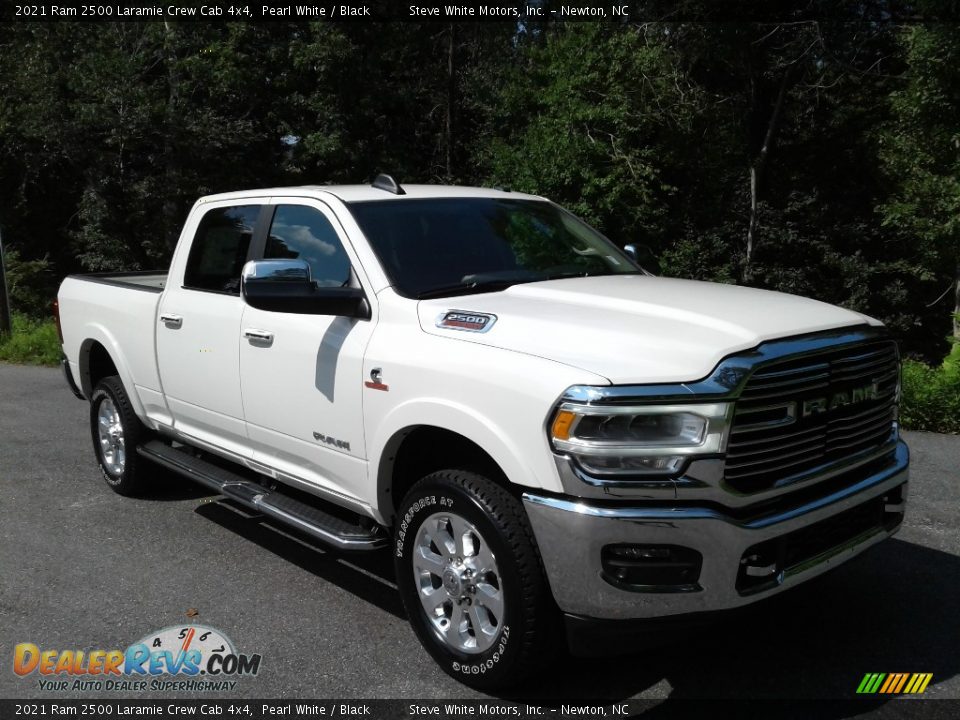 2021 Ram 2500 Laramie Crew Cab 4x4 Pearl White / Black Photo #4