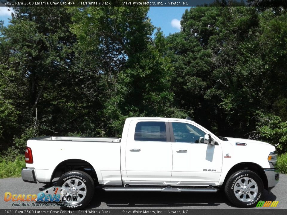 2021 Ram 2500 Laramie Crew Cab 4x4 Pearl White / Black Photo #5