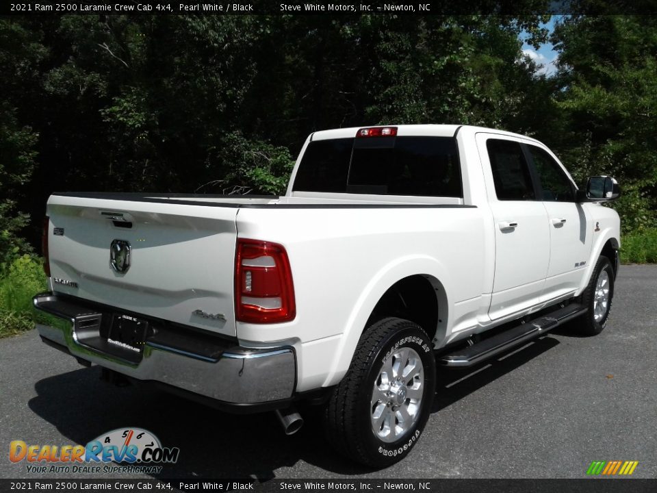 2021 Ram 2500 Laramie Crew Cab 4x4 Pearl White / Black Photo #6