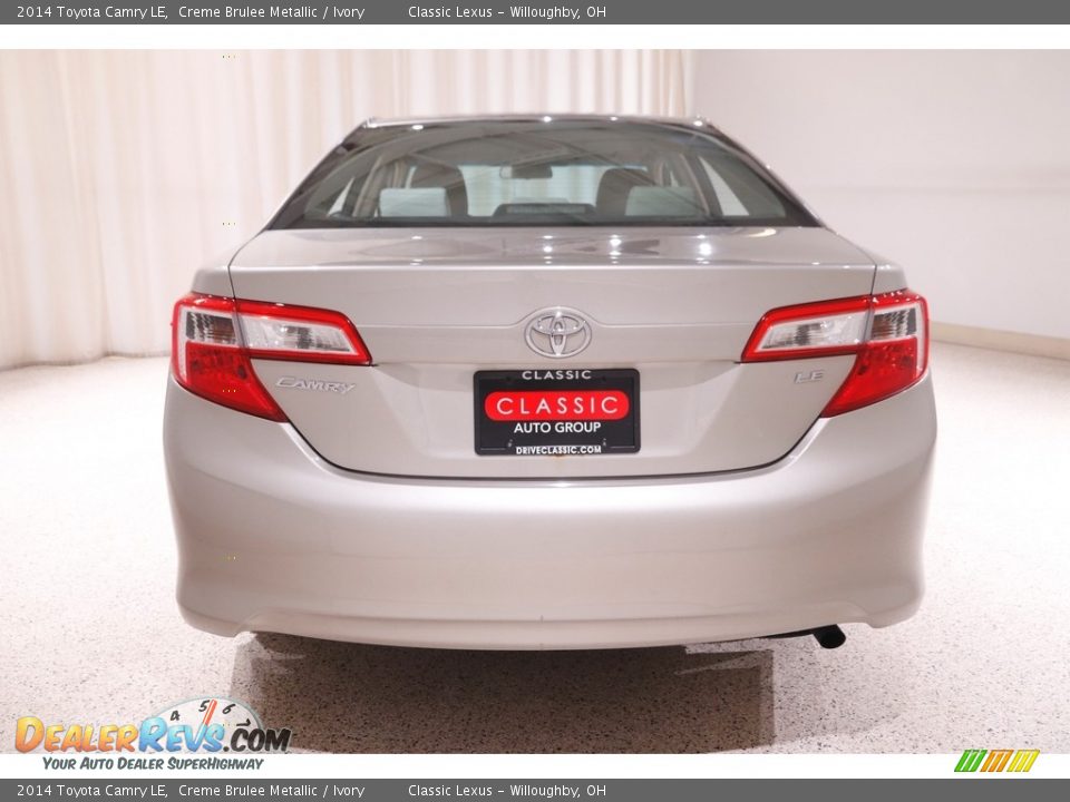 2014 Toyota Camry LE Creme Brulee Metallic / Ivory Photo #18